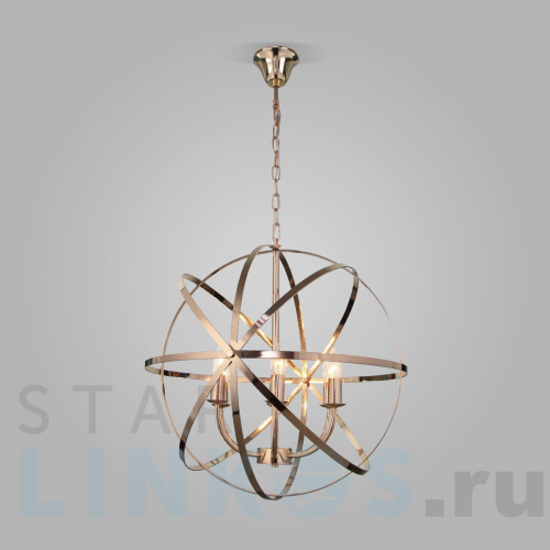 Купить Подвесная люстра Eurosvet Santi 60139/6 золото за 28 700 руб. в Туле Купить с доставкой Подвесная люстра Eurosvet Santi 60139/6 золото в Туле