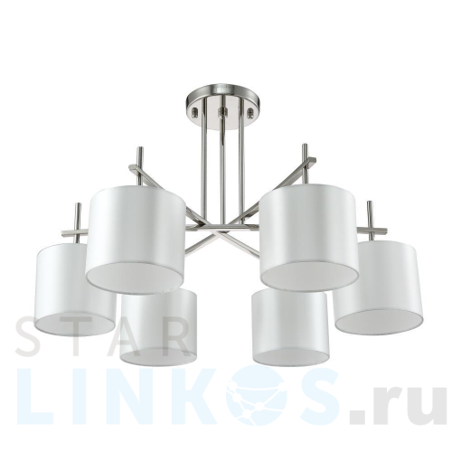 Купить Потолочная люстра Crystal Lux Sergio PL6 Nickel за 23 900 руб. в Туле Купить с доставкой Потолочная люстра Crystal Lux Sergio PL6 Nickel в Туле