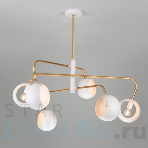 Купить Подвесной светильник Eurosvet 70055/6 белый за 17 900 руб. в Туле Купить с доставкой Подвесной светильник Eurosvet 70055/6 белый в Туле