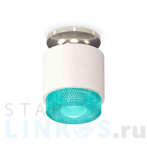 Купить с доставкой Комплект накладного светильника Ambrella light Techno Spot XS7510082 SWH/BL белый песок/голубой (N7927, C7510, N7194) в Туле
