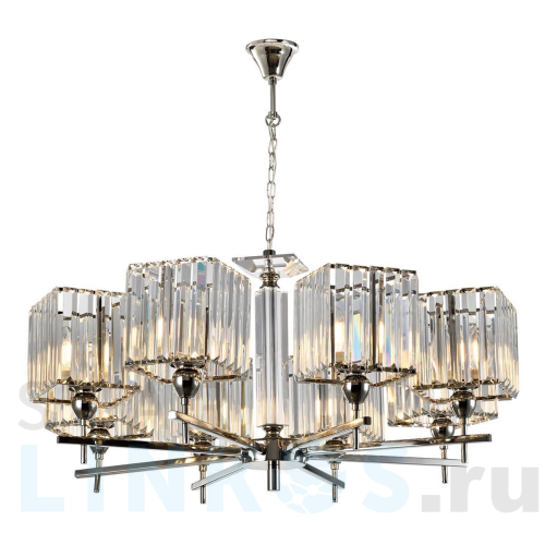 Купить Подвесная люстра iLamp Staten P9514-8 NIC за 79 790 руб. в Туле Купить с доставкой Подвесная люстра iLamp Staten P9514-8 NIC в Туле