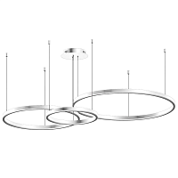 Купить Подвесной светодиодный светильник Kink Light Тор 08223,01PA(4000K) в Туле