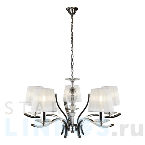 Купить Подвесная люстра iLamp Omega RM5231/5CR за 26 790 руб. в Туле Купить с доставкой Подвесная люстра iLamp Omega RM5231/5CR в Туле