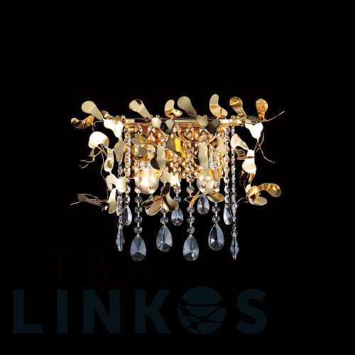 Купить Настенный светильник Crystal Lux Romeo AP2 Gold за 30 900 руб. в Туле Купить с доставкой Настенный светильник Crystal Lux Romeo AP2 Gold в Туле