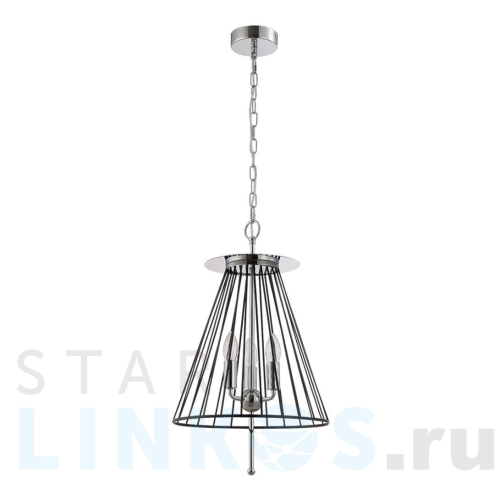 Купить Подвесная люстра Crystal Lux Modesto SP3 Black/Chrome за 3 500 руб. в Туле Купить с доставкой Подвесная люстра Crystal Lux Modesto SP3 Black/Chrome в Туле
