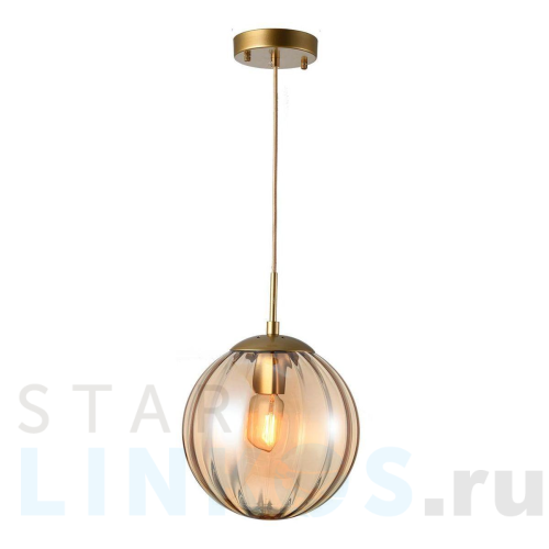 Купить Подвесной светильник Elvan PD-9932-E27-BrAmb за 4 700 руб. в Туле Купить с доставкой Подвесной светильник Elvan PD-9932-E27-BrAmb в Туле