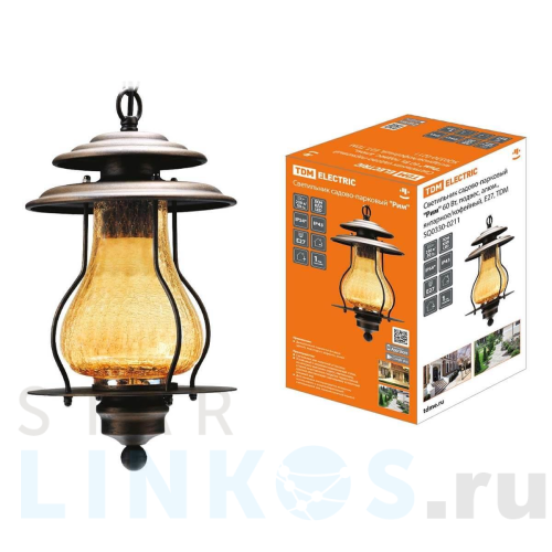 Купить с доставкой Уличный подвесной светильник TDM Electric Рим SQ0330-0211 в Туле