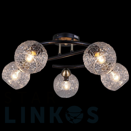 Купить Потолочная люстра Illumico IL0296-5CSQ-79 BK AB за 7 140 руб. в Туле Купить с доставкой Потолочная люстра Illumico IL0296-5CSQ-79 BK AB в Туле