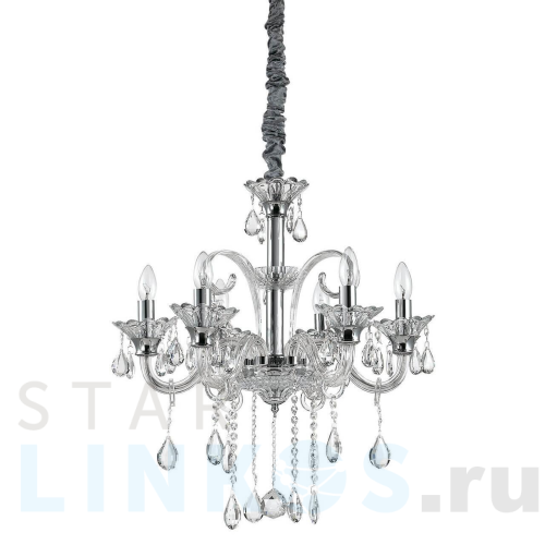 Купить с доставкой Подвесная люстра Ideal Lux Colossal SP6 Trasparente 114194 в Туле