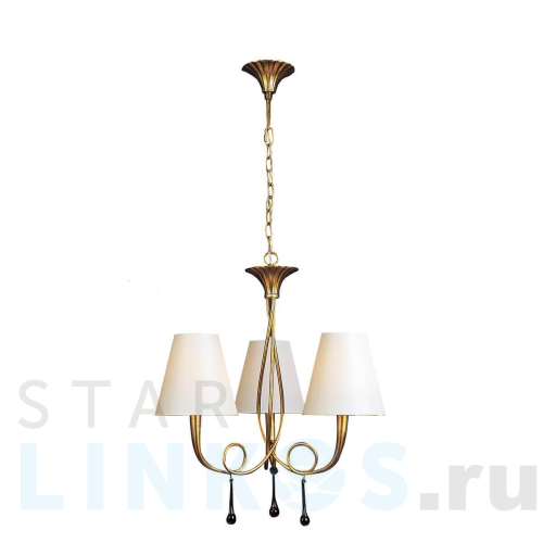 Купить Подвесная люстра Mantra Paola Painted Gold 3542 за 49 349 руб. в Туле Купить с доставкой Подвесная люстра Mantra Paola Painted Gold 3542 в Туле