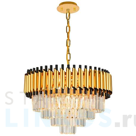 Купить Подвесная люстра Natali Kovaltseva Darian 76017/10C Gold за 24 244 руб. в Туле фото 2 Купить с доставкой Подвесная люстра Natali Kovaltseva Darian 76017/10C Gold в Туле фото 2