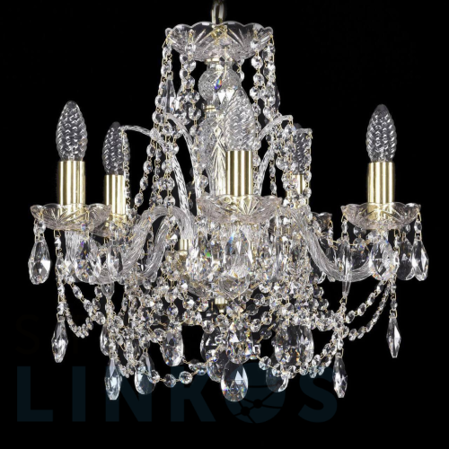 Купить Подвесная люстра Bohemia Ivele 1411/5/141 G за 23 982 руб. в Туле Купить с доставкой Подвесная люстра Bohemia Ivele 1411/5/141 G в Туле