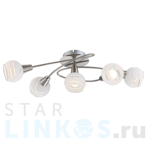 Купить Потолочная люстра Globo Elliott 54341-5 за 22 570 руб. в Туле Купить с доставкой Потолочная люстра Globo Elliott 54341-5 в Туле