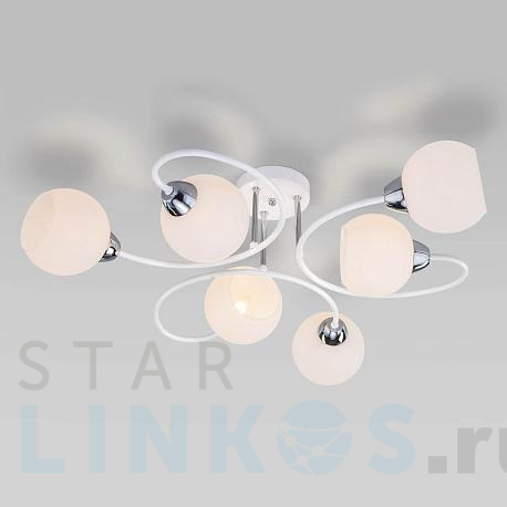 Купить Потолочная люстра Eurosvet Tulia 30136/6 белый за 10 800 руб. в Туле фото 2 Купить с доставкой Потолочная люстра Eurosvet Tulia 30136/6 белый в Туле фото 2