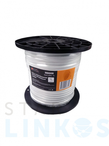 Купить Кабель видеонаблюдения КВК-В-2 2х0,5мм, 200м, белый CADENA за 34.50 руб. в Туле Купить с доставкой Кабель видеонаблюдения КВК-В-2 2х0,5мм, 200м, белый CADENA в Туле