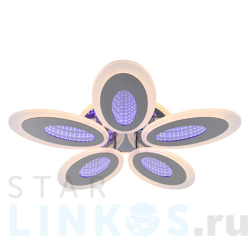 Купить Потолочная светодиодная люстра Profit Light 8091/5 CHR за 5 525 руб. в Туле Купить с доставкой Потолочная светодиодная люстра Profit Light 8091/5 CHR в Туле