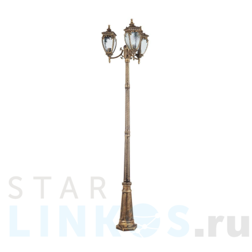 Купить Садово-парковый светильник Maytoni Fleur O414FL-03GB за 31 531 руб. в Туле Купить с доставкой Садово-парковый светильник Maytoni Fleur O414FL-03GB в Туле