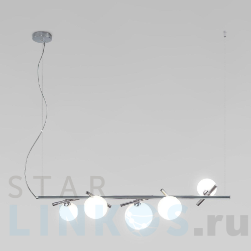 Купить Подвесная люстра Eurosvet Salut 50382/5 хром за 16 000 руб. в Туле Купить с доставкой Подвесная люстра Eurosvet Salut 50382/5 хром в Туле