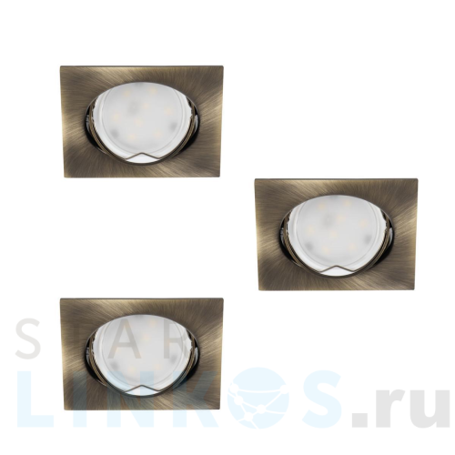 Купить с доставкой Точечный светильник (в комплекте 3 шт.) Kanlux TRIBIS II L AB 23843 в Туле
