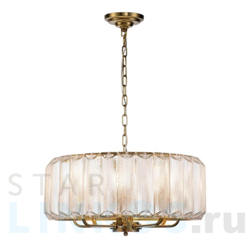 Купить с доставкой Подвесная люстра Indigo Piroet 12011/8P Brass V000052 в Туле