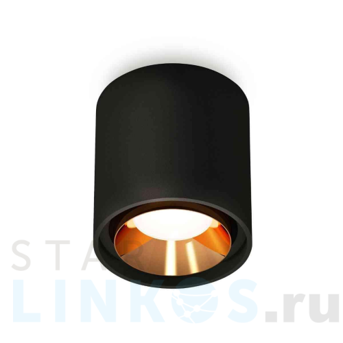 Купить с доставкой Комплект накладного светильника Ambrella light Techno Spot XS7723004 SBK/PYG черный песок/золото желтое полированное (C7723, N7034) в Туле