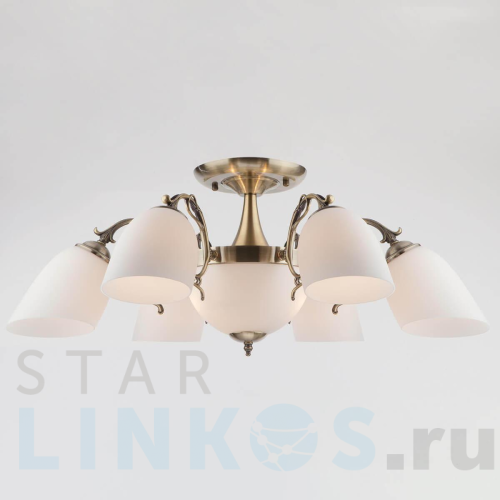 Купить Потолочная люстра Eurosvet 22010/6+2 античная бронза за 16 000 руб. в Туле Купить с доставкой Потолочная люстра Eurosvet 22010/6+2 античная бронза в Туле