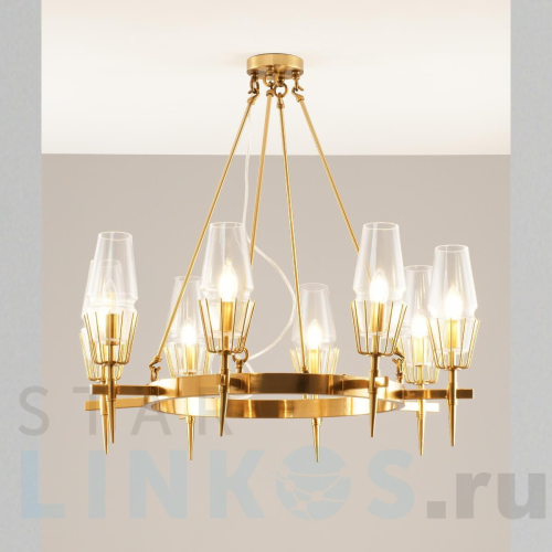 Купить Подвесная люстра Moderli Stella V10360-8P за 35 990 руб. в Туле Купить с доставкой Подвесная люстра Moderli Stella V10360-8P в Туле