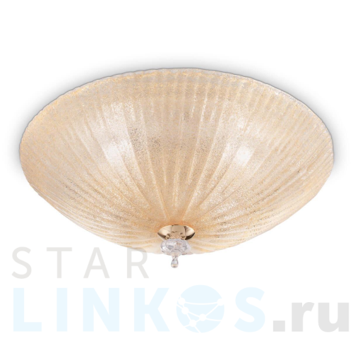 Купить с доставкой Потолочный светильник Ideal Lux Shell PL6 Ambra 140193 в Туле
