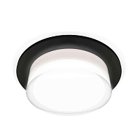 Купить Комплект встраиваемого светильника Ambrella light Techno Spot XC7622043 SBK/FR/CL черный песок/белый матовый/прозрачный (C7622, N7160) в Туле