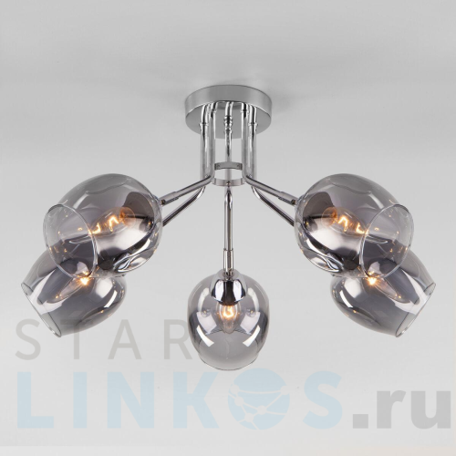 Купить Потолочная люстра Eurosvet Marci 30164/5 хром за 8 070 руб. в Туле Купить с доставкой Потолочная люстра Eurosvet Marci 30164/5 хром в Туле