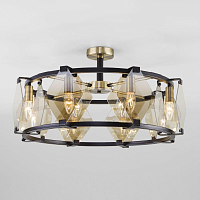 Купить Потолочная люстра Eurosvet Aragon 60126/8 черный Smart в Туле