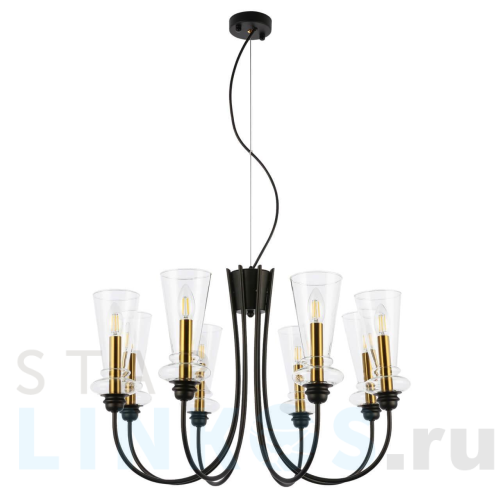 Купить Подвесная люстра Evoluce Rammo SLE112403-08 за 17 380 руб. в Туле Купить с доставкой Подвесная люстра Evoluce Rammo SLE112403-08 в Туле