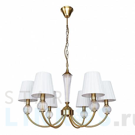 Купить Подвесная люстра Arte Lamp Gracie A7301LM-6PB за 20 990 руб. в Туле фото 2 Купить с доставкой Подвесная люстра Arte Lamp Gracie A7301LM-6PB в Туле фото 2