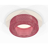 Купить Комплект встраиваемого светильника Ambrella light Techno Spot XC7621022 SWH/PI белый песок/розовый (C7621, N7193) в Туле