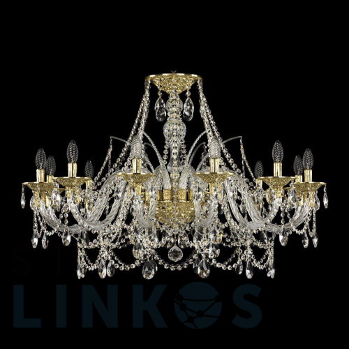 Купить Подвесная люстра Bohemia Ivele 16111/12/360 G за 206 419 руб. в Туле Купить с доставкой Подвесная люстра Bohemia Ivele 16111/12/360 G в Туле