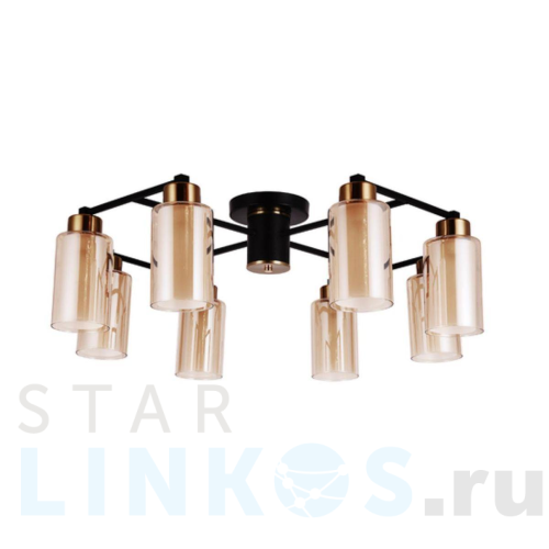 Купить Потолочная люстра Arte Lamp Leo A7027PL-8BK за 14 990 руб. в Туле Купить с доставкой Потолочная люстра Arte Lamp Leo A7027PL-8BK в Туле