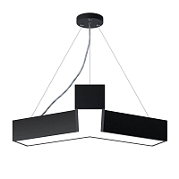 Купить Подвесной светодиодный cветильник Geometria ЭРА Igrek SPO-141-B-40K-028 28Вт 4000К черный Б0050567 в Туле