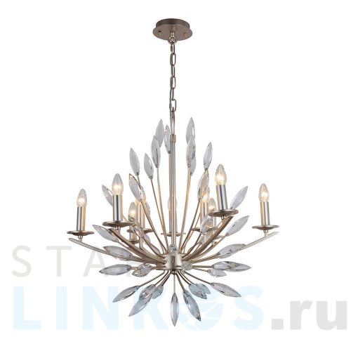 Купить Подвесная люстра Lumien Hall Грания 0018/9P-CGSL за 54 020 руб. в Туле Купить с доставкой Подвесная люстра Lumien Hall Грания 0018/9P-CGSL в Туле