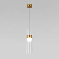 Купить Подвесной светодиодный светильник Eurosvet Lumen 50244/1 Led латунь/прозрачный в Туле