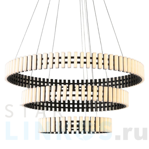 Купить с доставкой Подвесная светодиодная люстра Gerhort G61348/126BK+WT в Туле