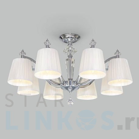 Купить Потолочная люстра Eurosvet Diva 60122/8 хром за 27 800 руб. в Туле фото 2 Купить с доставкой Потолочная люстра Eurosvet Diva 60122/8 хром в Туле фото 2