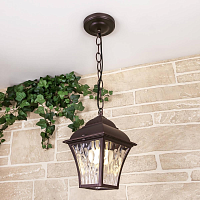 Купить Уличный подвесной cветильник Elektrostandard Apus H черное золото GL 1009H a043115 в Туле