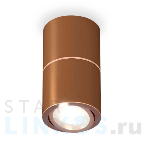 Купить с доставкой Комплект накладного светильника Ambrella light Techno Spot XS7404080 SCF/PPG кофе песок/золото розовое полированное (C7404, A2073, C7404, N7005) в Туле