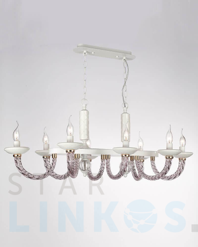 Купить Подвесная люстра Lumien Hall Летисия P17076/8MW за 7 434 руб. в Туле Купить с доставкой Подвесная люстра Lumien Hall Летисия P17076/8MW в Туле