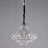 Купить Подвесная люстра Eurosvet 10080/6 хром/прозрачный хрусталь Strotskis в Туле