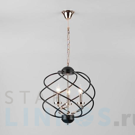 Купить Подвесная люстра Eurosvet Sorrel 60105/3 черный за 11 800 руб. в Туле фото 2 Купить с доставкой Подвесная люстра Eurosvet Sorrel 60105/3 черный в Туле фото 2
