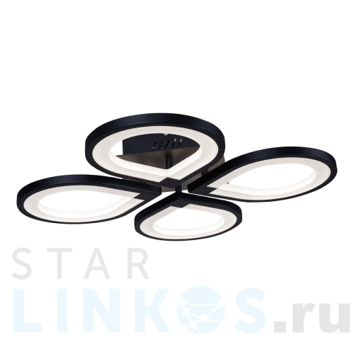 Купить Потолочная светодиодная люстра iLedex Clover 6885/4 BK за 15 190 руб. в Туле Купить с доставкой Потолочная светодиодная люстра iLedex Clover 6885/4 BK в Туле