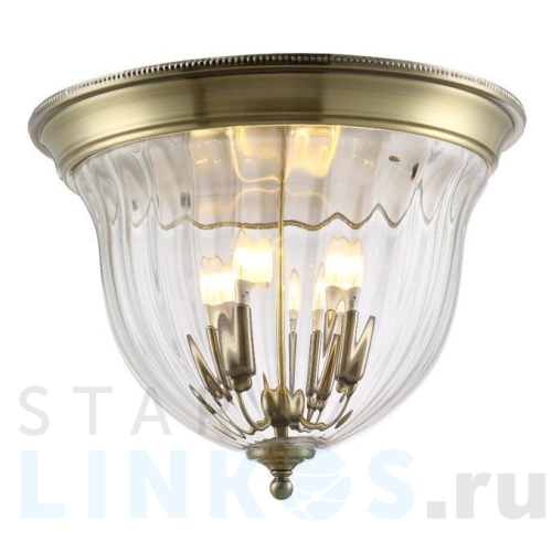 Купить Потолочный светильник Crystal Lux Jugo PL4 Bronze/Transparente за 28 900 руб. в Туле Купить с доставкой Потолочный светильник Crystal Lux Jugo PL4 Bronze/Transparente в Туле