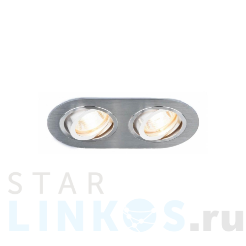 Купить с доставкой Встраиваемый светильник Elektrostandard 1061/2 MR16 SL серебро a036418 в Туле