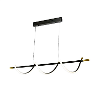 Купить Подвесная светодиодная люстра Gerhort G51249/1BK+GD в Туле